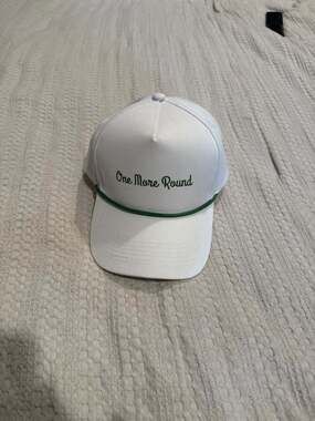 One More Round White Rope Golf Hat Adjustable Strapback